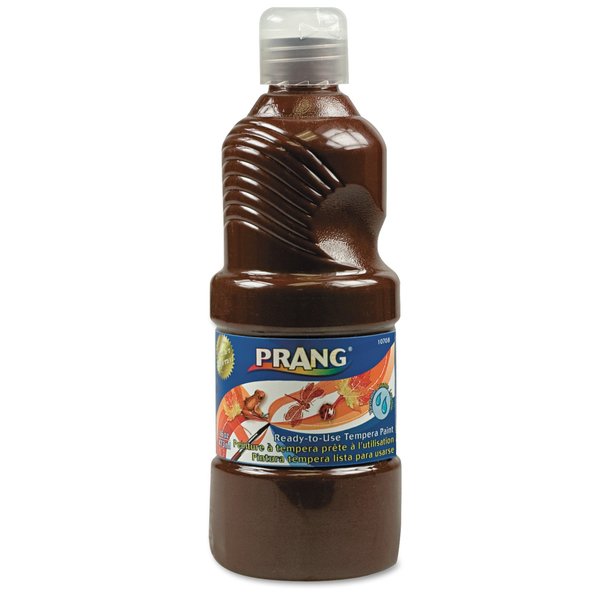 Prang Washable Paint, Brown, 16 oz Dispenser-Cap Bottle 10708